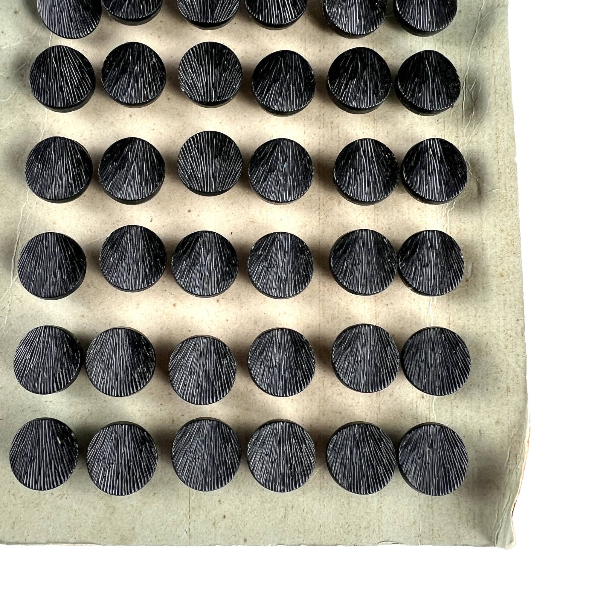 Detail of Black Vintage Buttons by Elegant Paris.