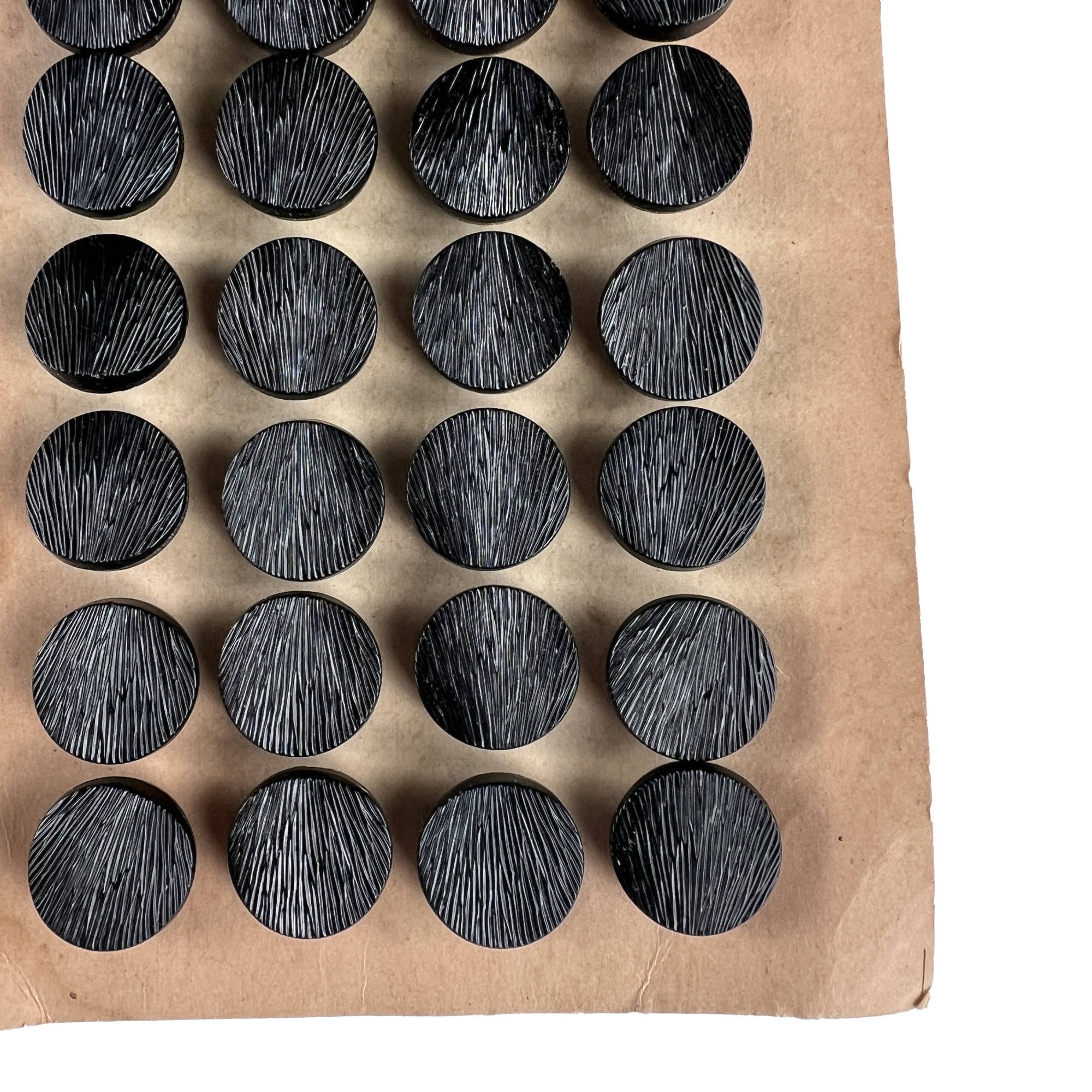 Detail of Black Vintage Buttons by Elegant Paris.